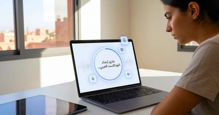 تحويل PDF إلى بودكاست عربي مجانًا باستخدام NotebookLM خطوة بخطوة