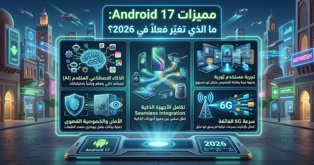مميزات Android 17
